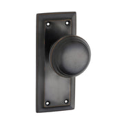 Small Richmond Knob Latch Set, Antique Copper