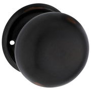 Plain Knob on Rose Set, Antique Copper