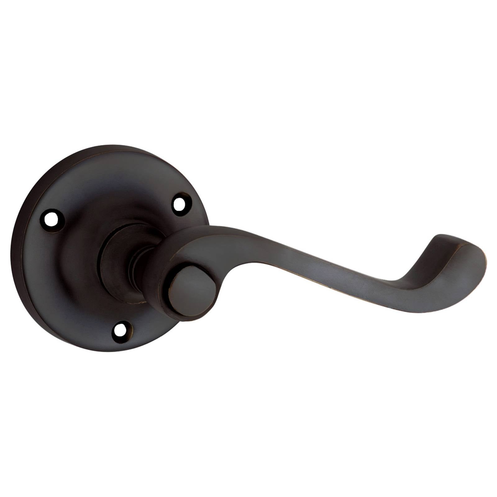 Milton Lever on Rose Set, Antique Copper