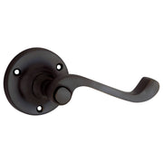 Milton Lever on Rose Set, Antique Copper