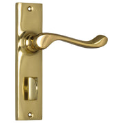 Fremantle Privacy Lever Set, Polished Brass