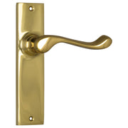 Fremantle Lever Latch Set, Polished Brass