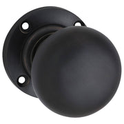 Victorian Knob on Rose Set, Antique Copper