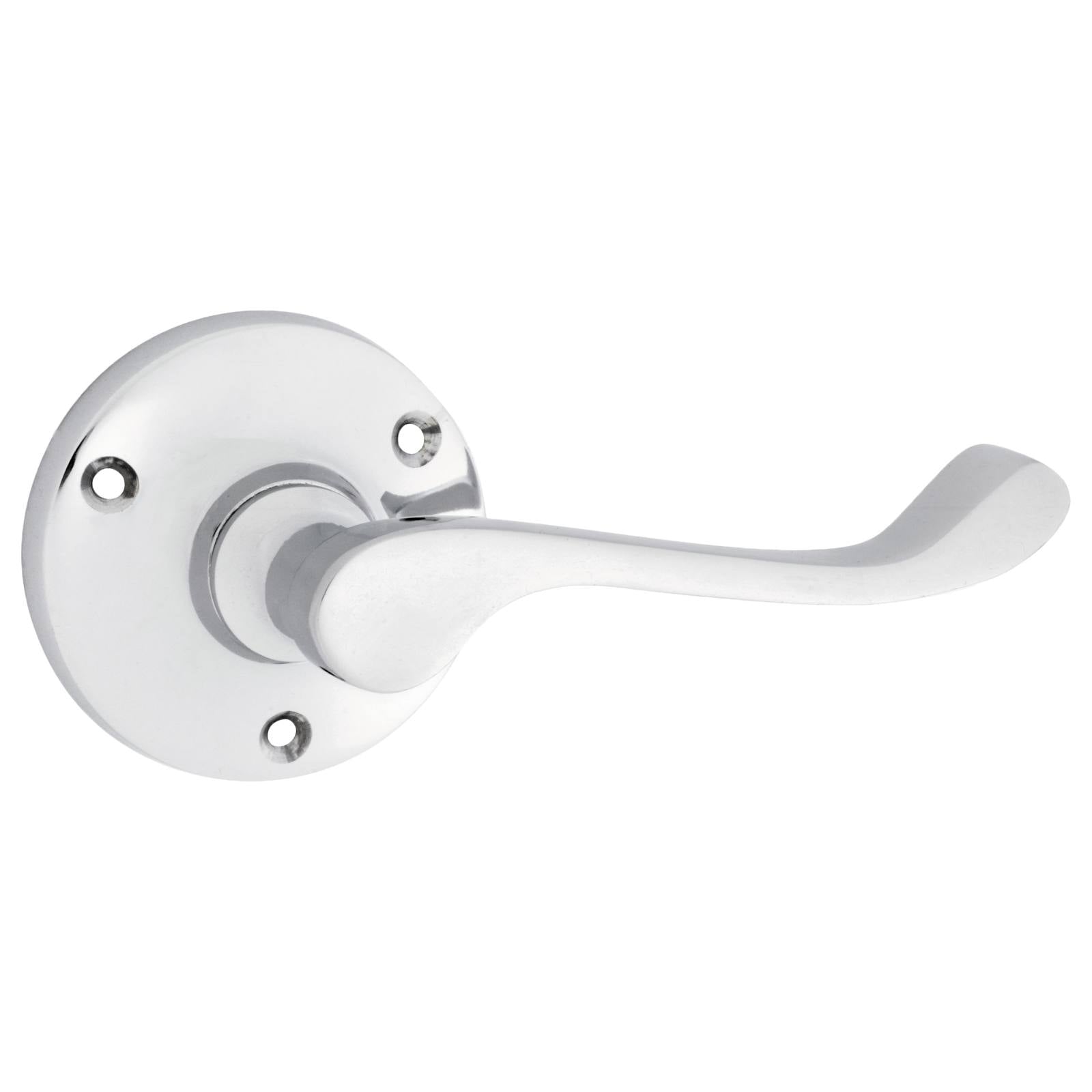 Victorian Lever on Rose Set, Chrome