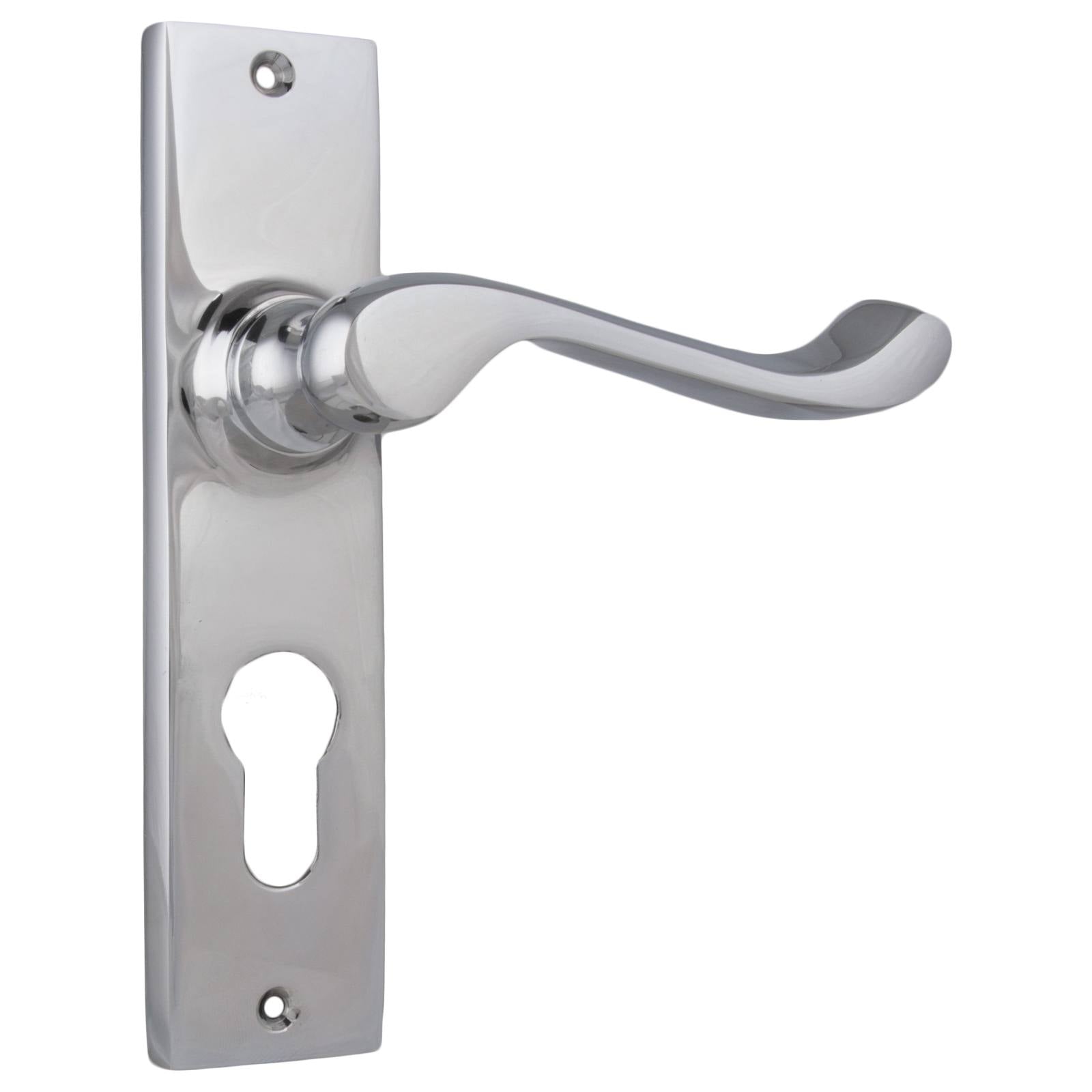 Fremantle Euro Lever Set, Chrome