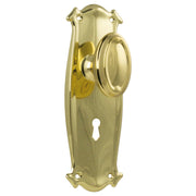 Bungalow Knob Lock Set, Polished Brass