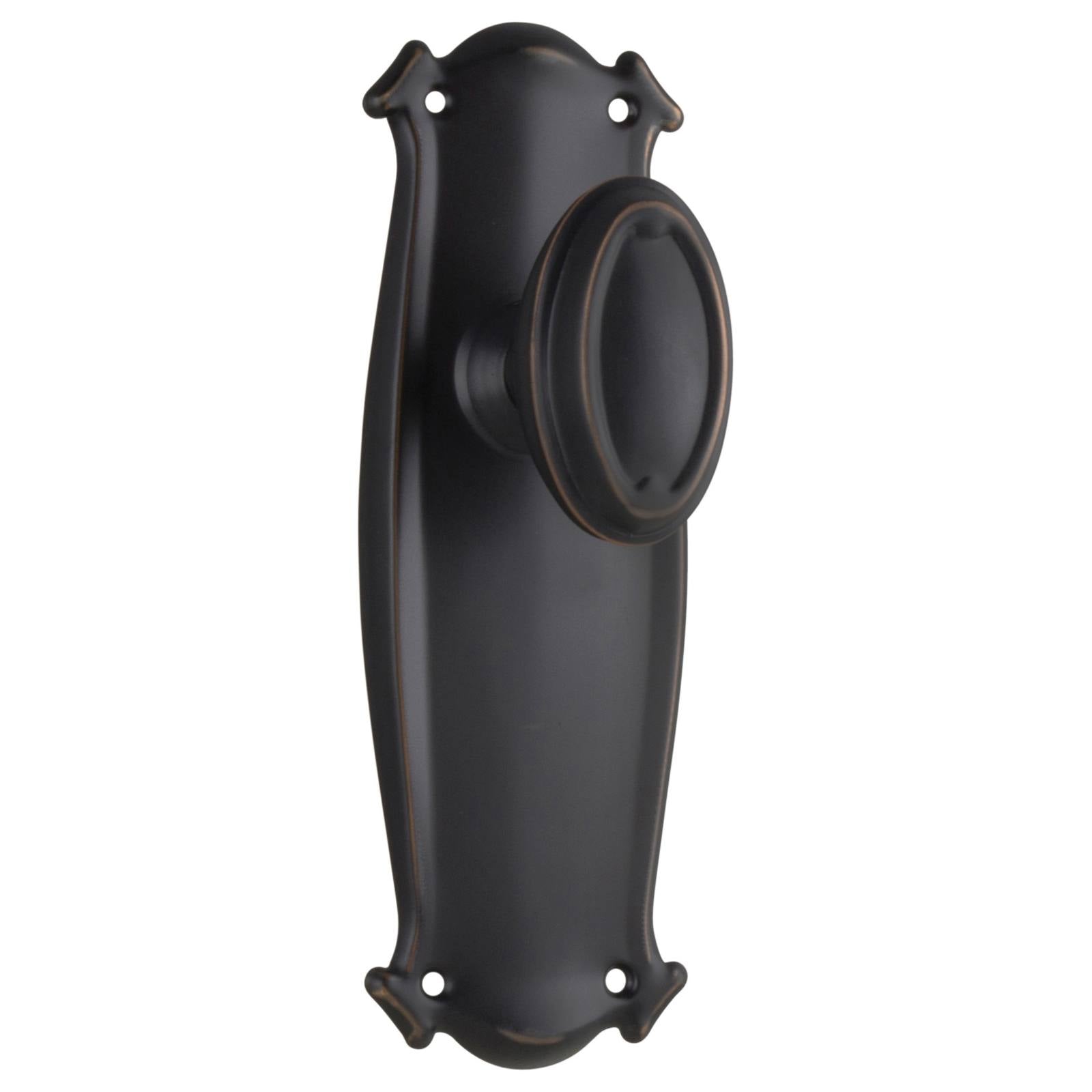 Bungalow Knob Latch Set, Antique Copper