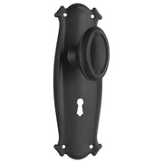 Bungalow Knob Lock Set, Antique Copper