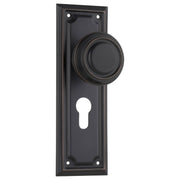 Edwardian Euro Knob Set, Antique Copper