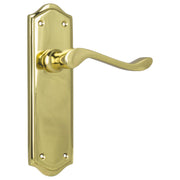 Henley Lever Latch Set, Polished Brass