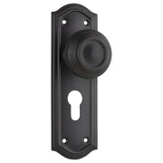 Kensington Euro Knob Set, Antique Copper