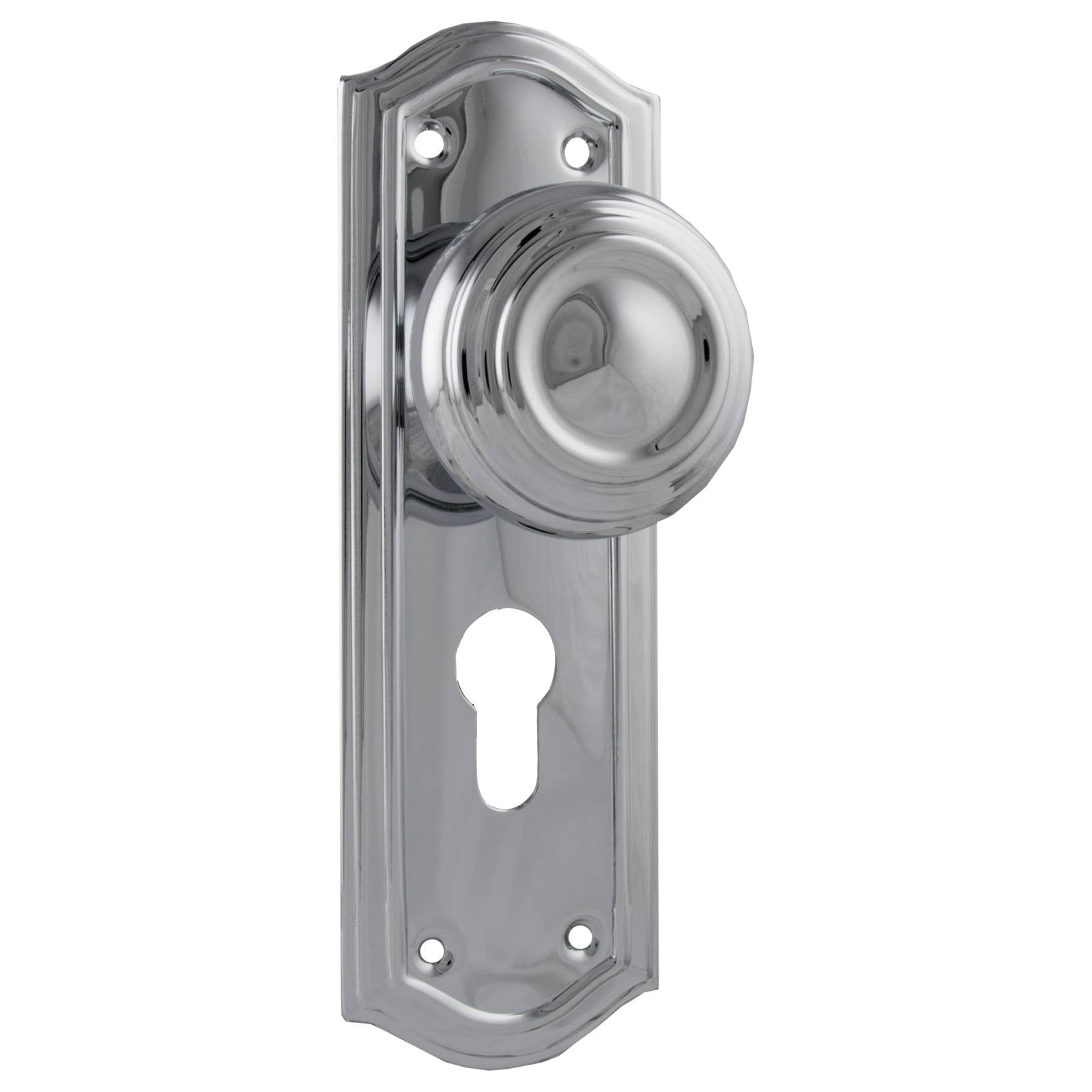 Kensington Euro Knob Set, Chrome