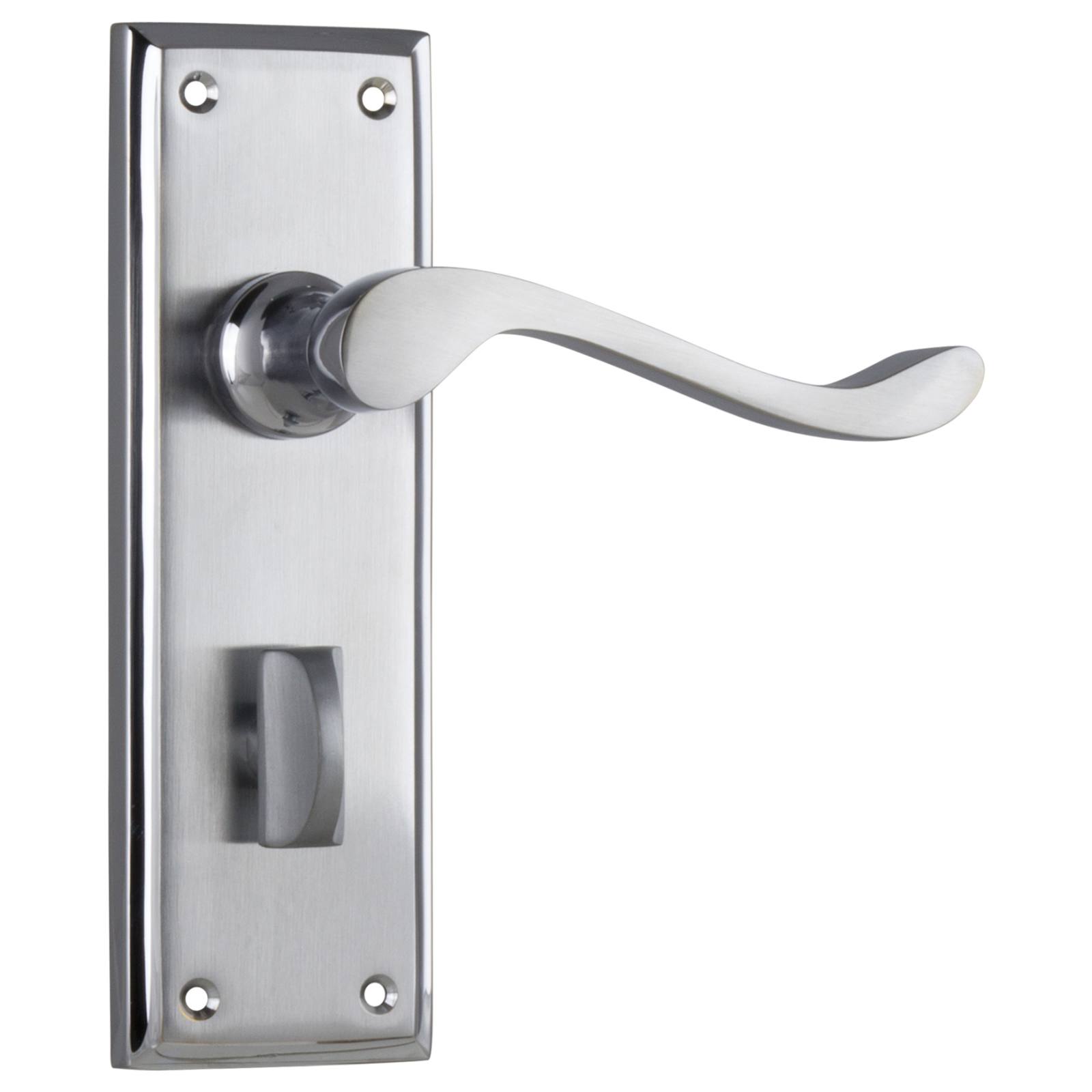 Camden Privacy Lever Set, Satin Chrome Nickel