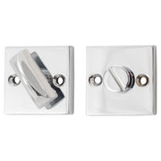 Square Privacy Snib Set for Bathroom/Toilet, CH, Chrome