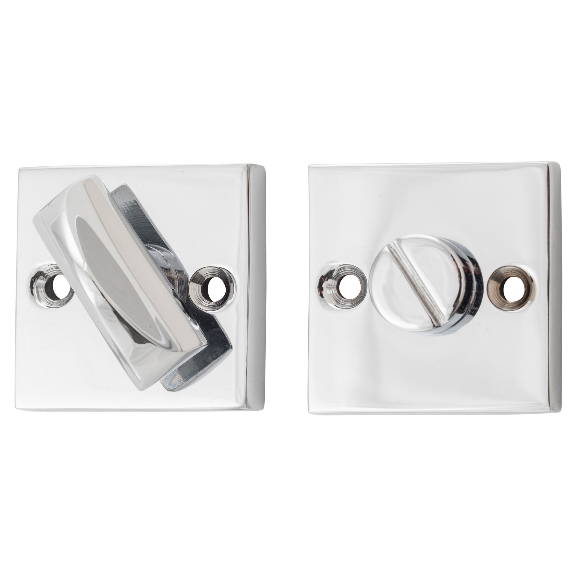 Square Privacy Snib Set for Bathroom/Toilet, CH, Chrome