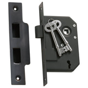 3 Lever Mortice Lock (44mm Backset), Atq Copper