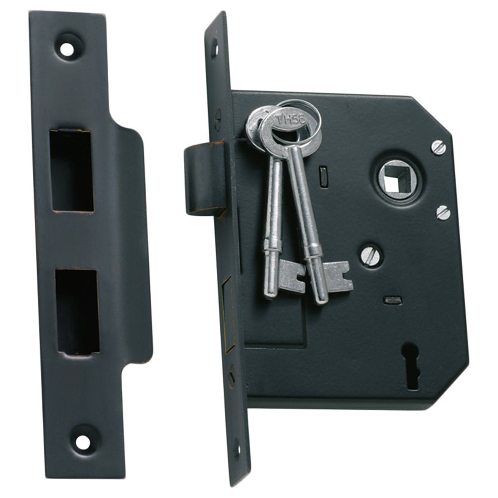 3 Lever Mortice Lock (57mm Backset), Atq Copper