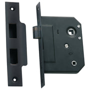 3 Lever Bathroom Lock (44mm Backset), Atq Copper