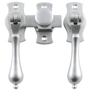 Teardrop French Door Fastener, Satin Chrome