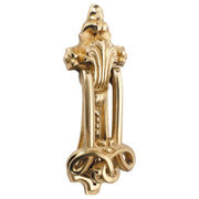 Nouveau Door Knocker, Polished Brass
