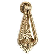 Fancy Door Knocker, Polished Brass
