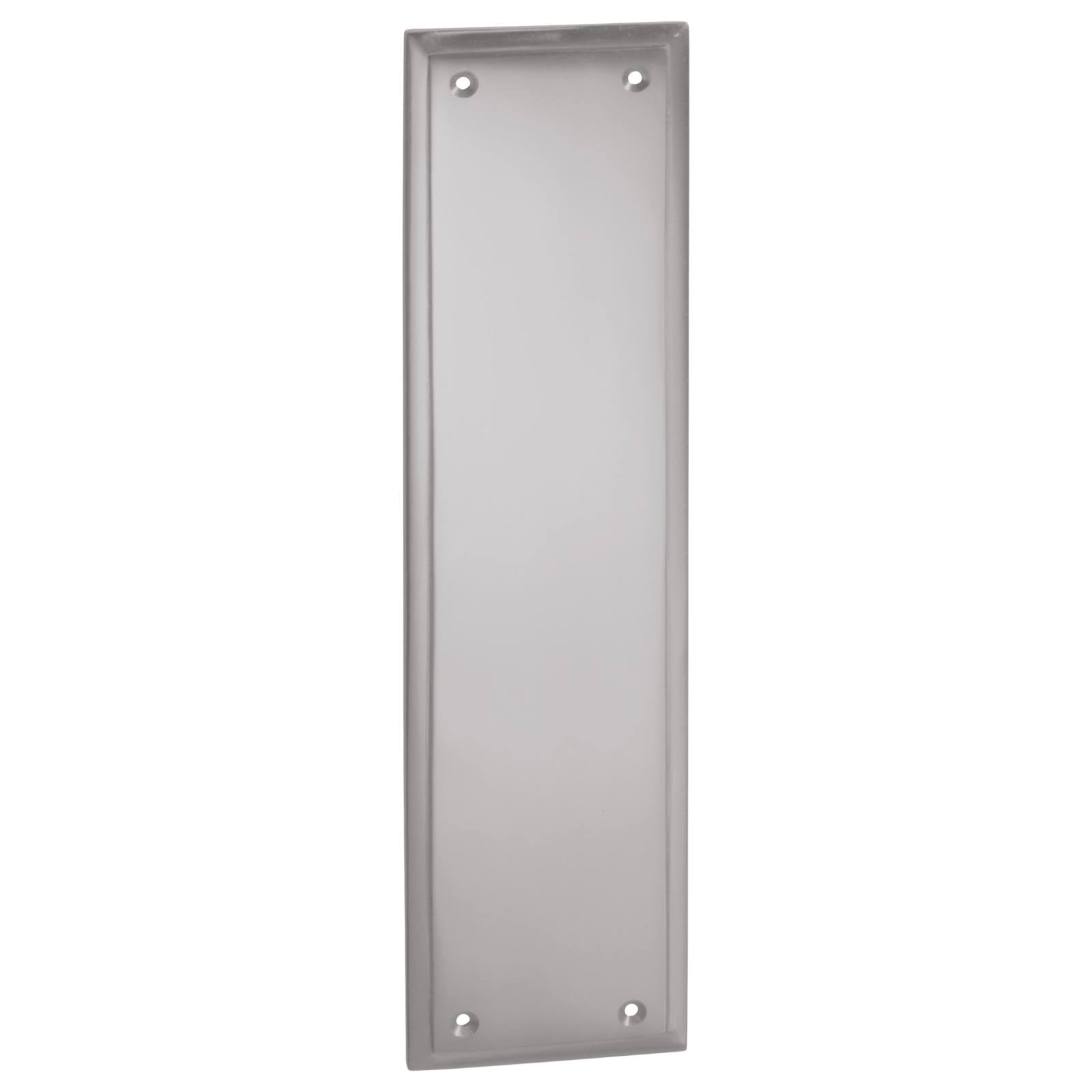 Milton Finger/Push Plate, Satin Chrome