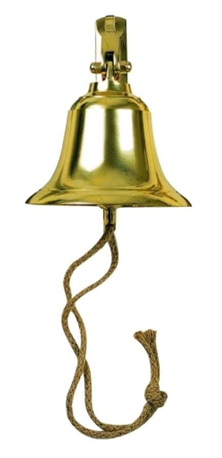 Large Ships Bell, Polished Brass