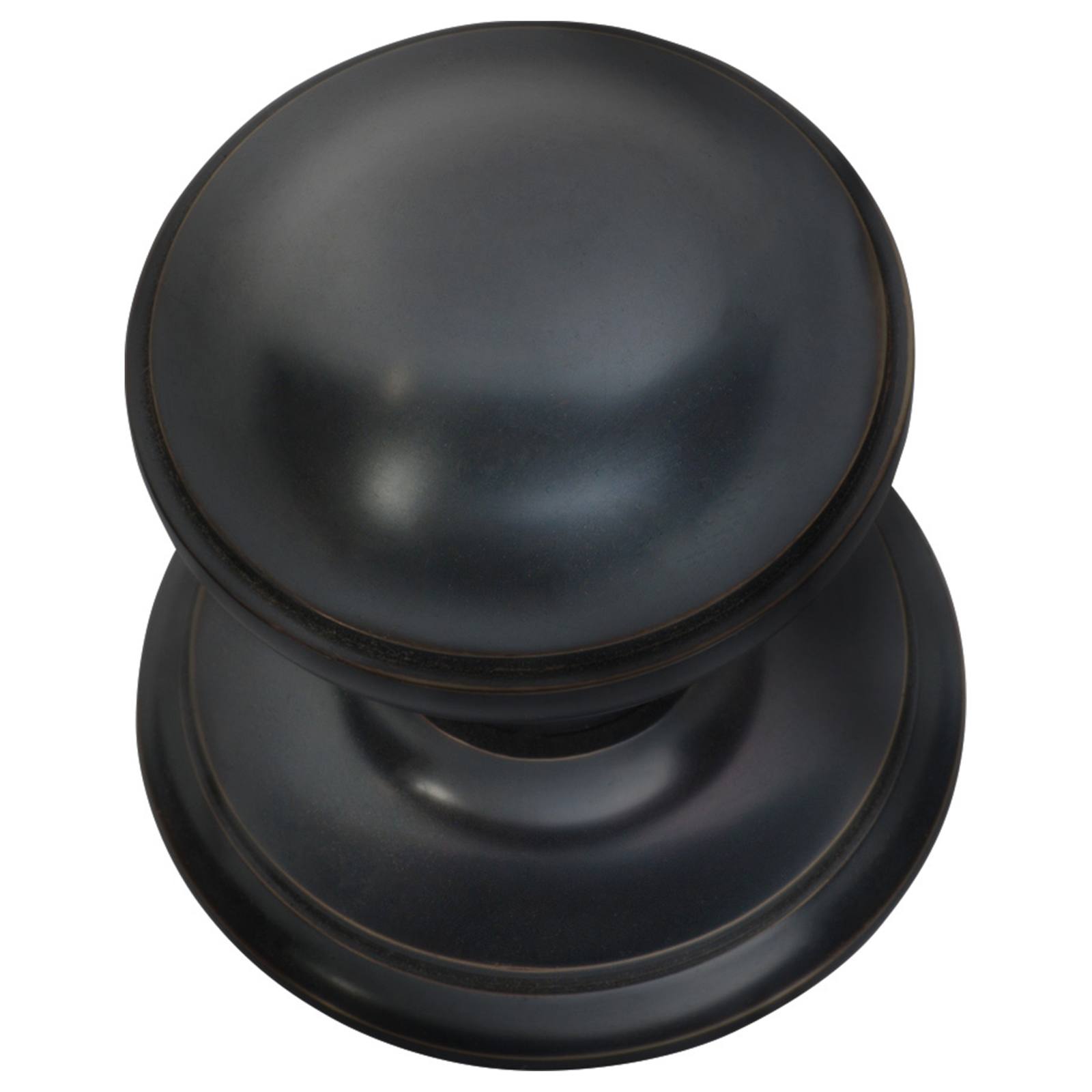 Victorian Centre Door Knob, Antique Copper