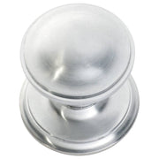 Victorian Centre Door Knob, Satin Chrome
