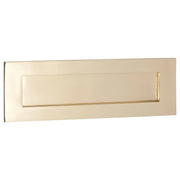 Spring-Loaded Letter Plate, Polished Brass