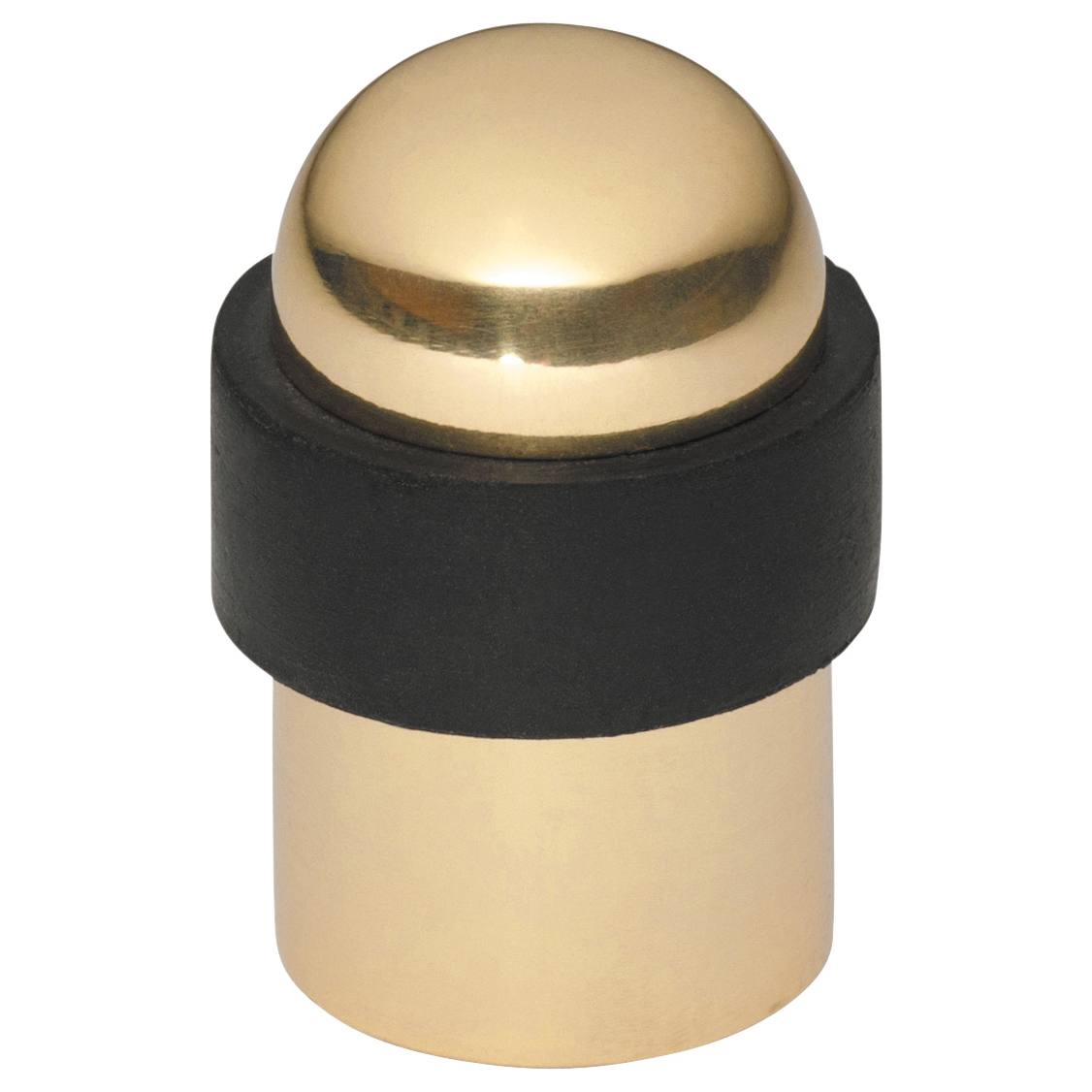 Floor Mounted Door Stop, Polished Brass