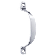 10cm Plain Offset Pull Handle, Satin Chrome
