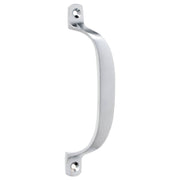 13cm Plain Offset Pull Handle, Satin Chrome