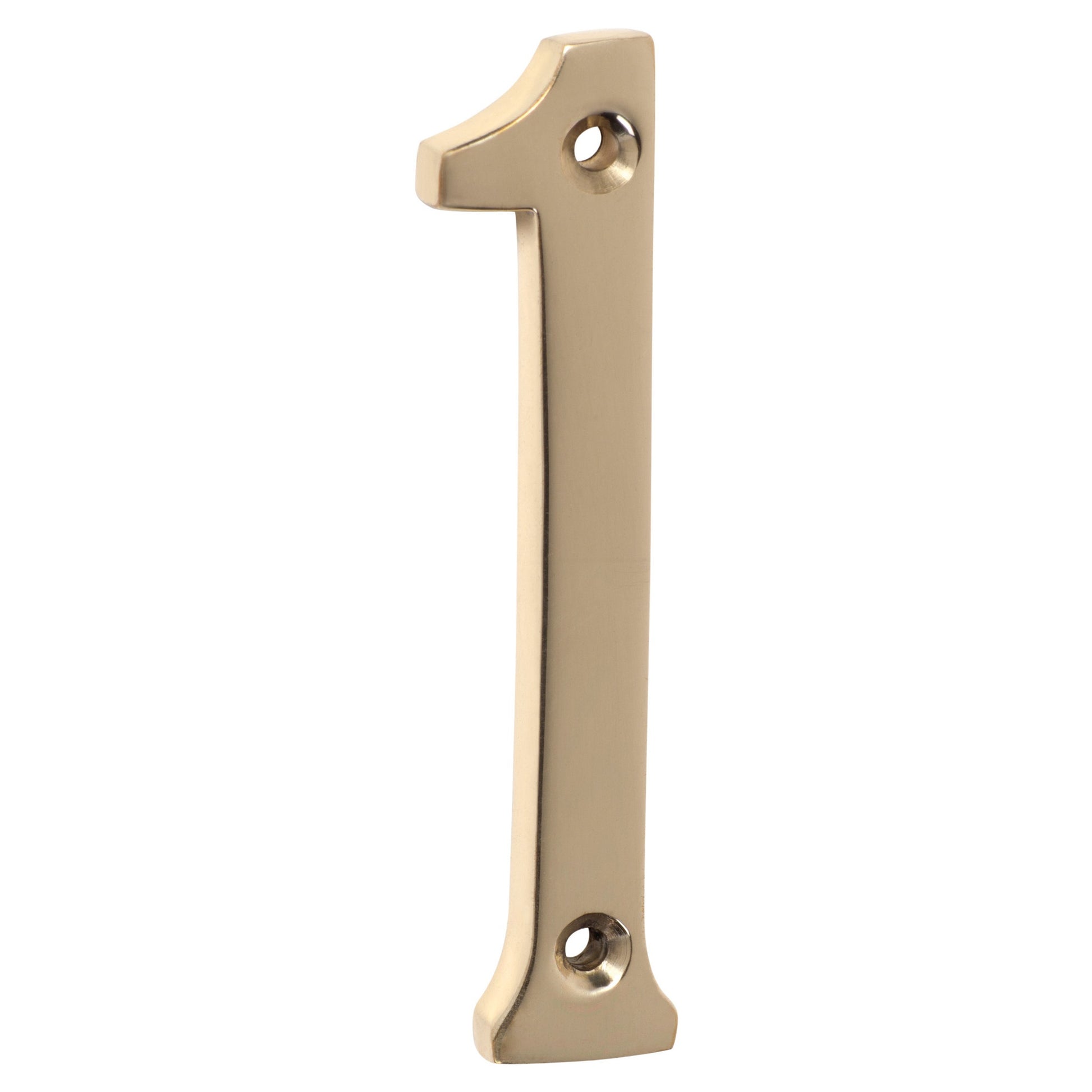 7.5cm Traditional Numeral 1, EOL, Polished Brass