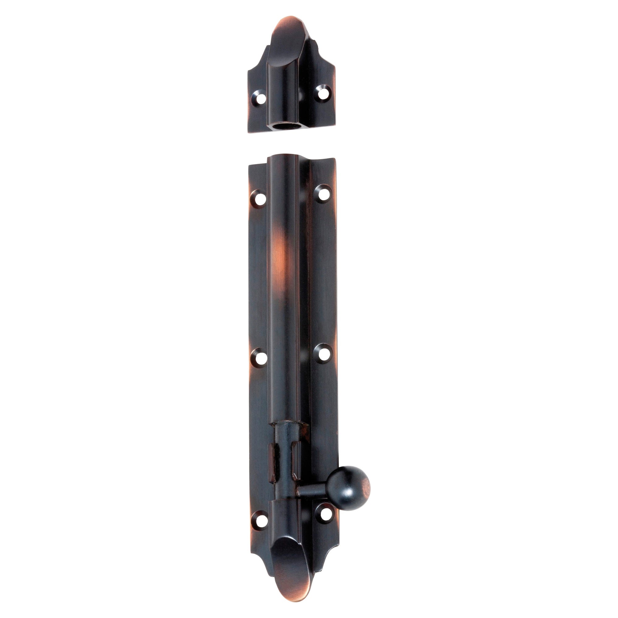15cm Victorian Barrel Bolt, Antique Copper
