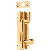 7.5cm Offset Barrel Bolt, Polished Brass