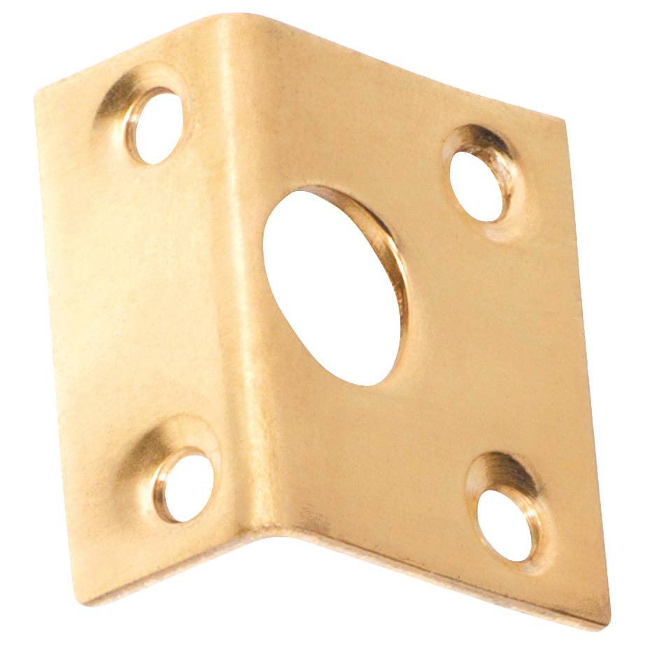 Right Angle Keeper to Suit 9mm Bolt, Pol Brass