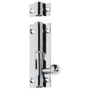 7.5cm Plain Barrel Bolt, Chrome