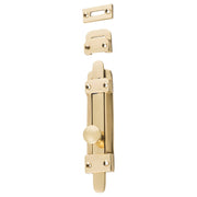 Small Tower Bolt, Polished Brass