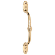 Decorative Offset Pull Handle, Polished Brass