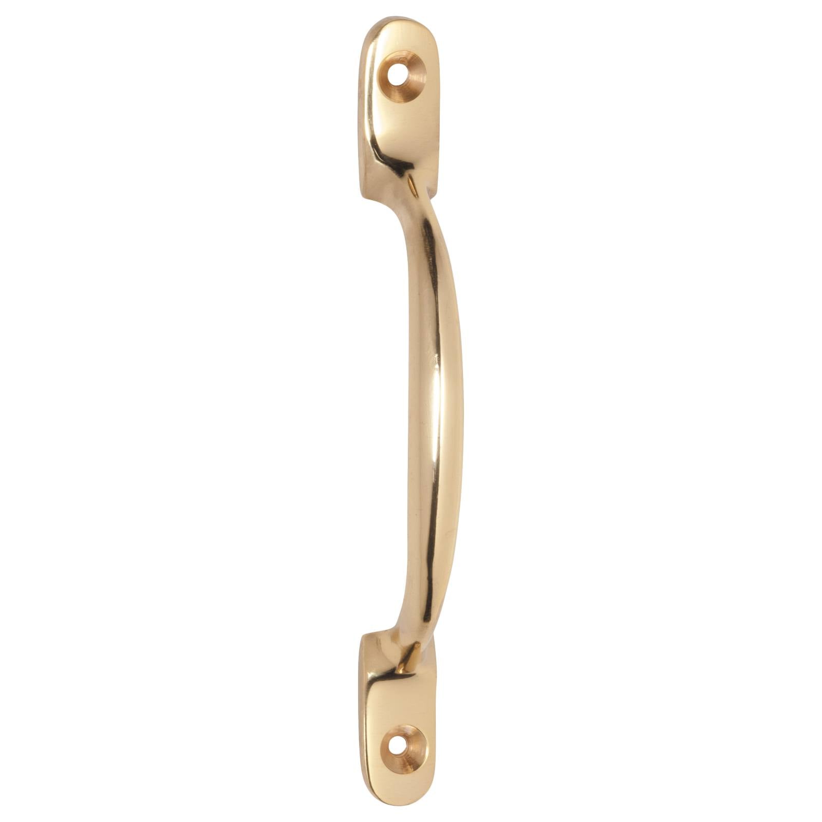 12.5cm Plain D-Pull Handle, Polished Brass
