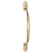 15cm Plain D-Pull Handle, Polished Brass