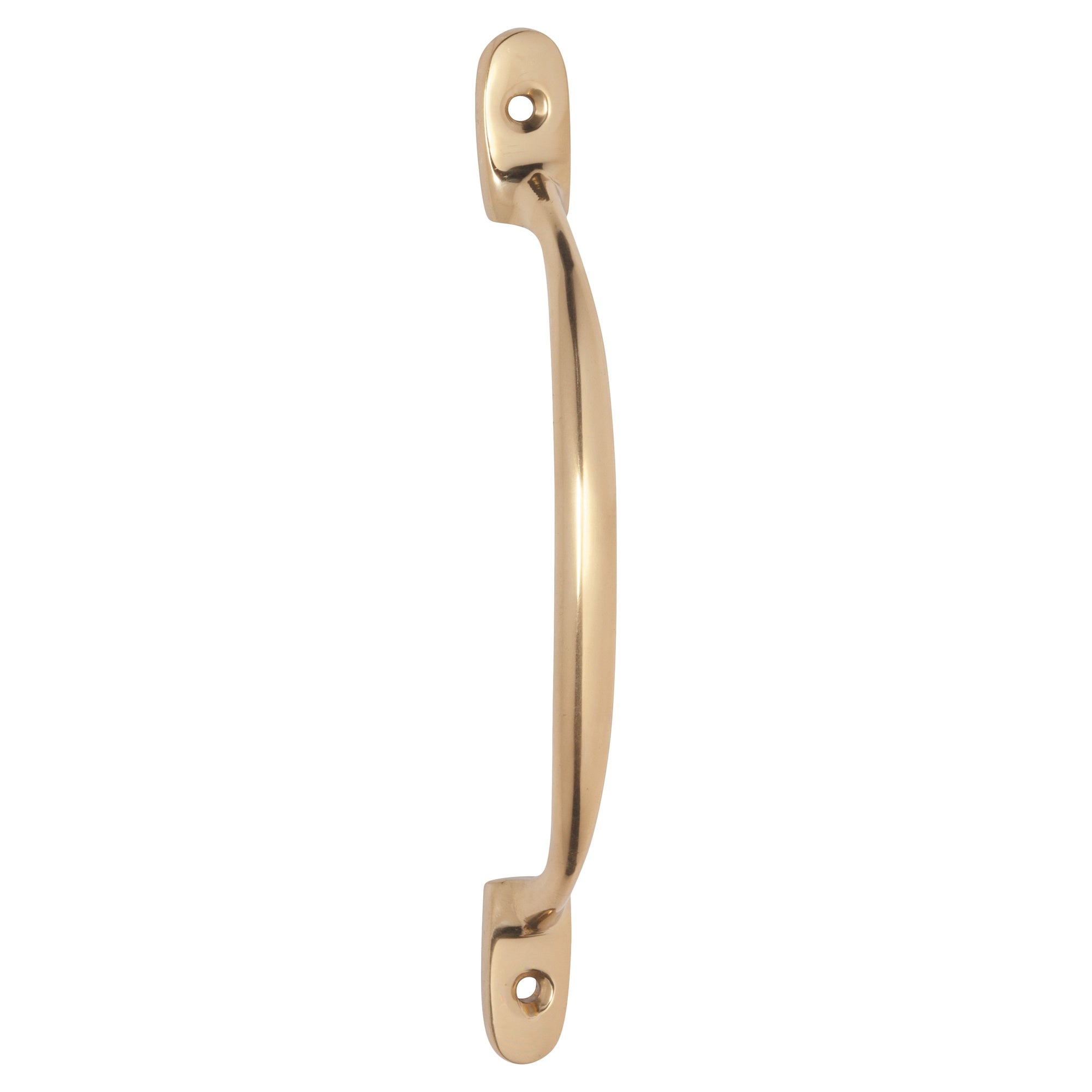 15cm Plain D-Pull Handle, Polished Brass