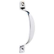 10cm Plain Offset Pull Handle, Chrome
