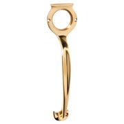 Pull Handle with Cylinder Hole, Polished Brass