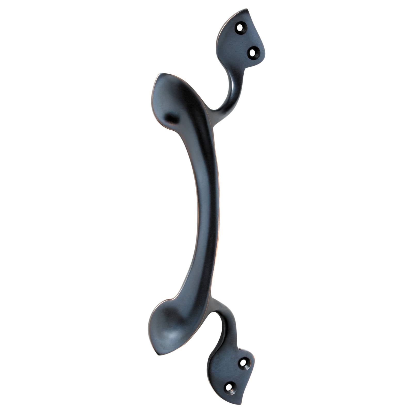 Nouveau Offset Pull Handle, Antique Copper