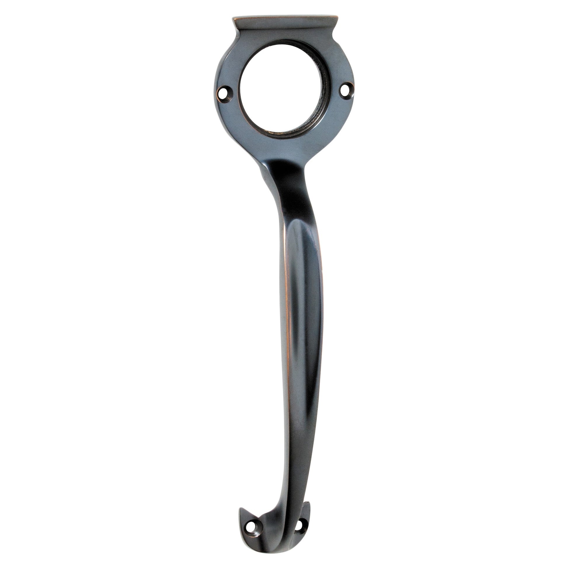 Pull Handle with Cylinder Hole, Antique Copper