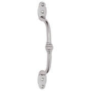 Decorative Offset Pull Handle, Satin Chrome