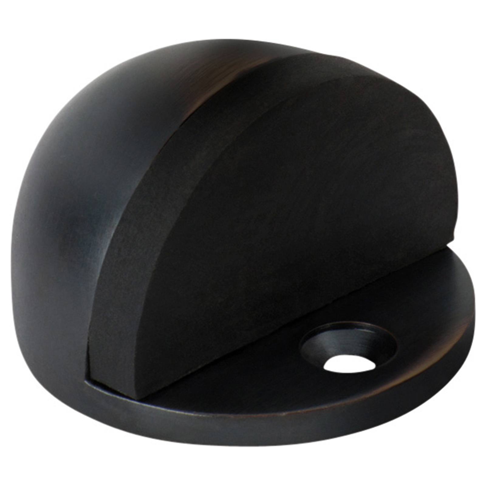 Oval Floor Mounted Door Stop, Antique Copper