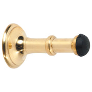 Concealed Fix Wall Mount Door Stop, Polished Brass
